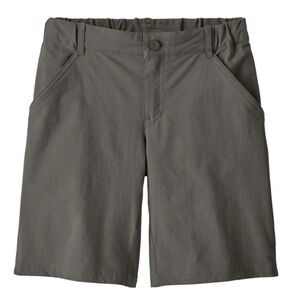 NWT Patagonia Boys’ Sunrise Trail Shorts. Color: Forge Grey. Size: XL (14)